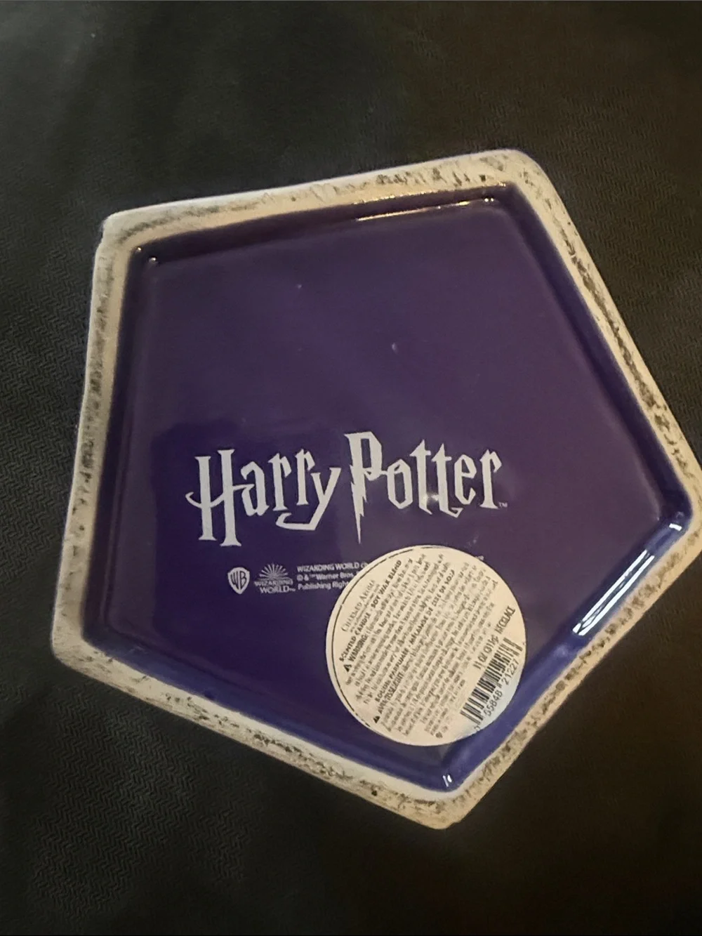 Chocolate Frog Tin - Purple and Gold Decorative Candle